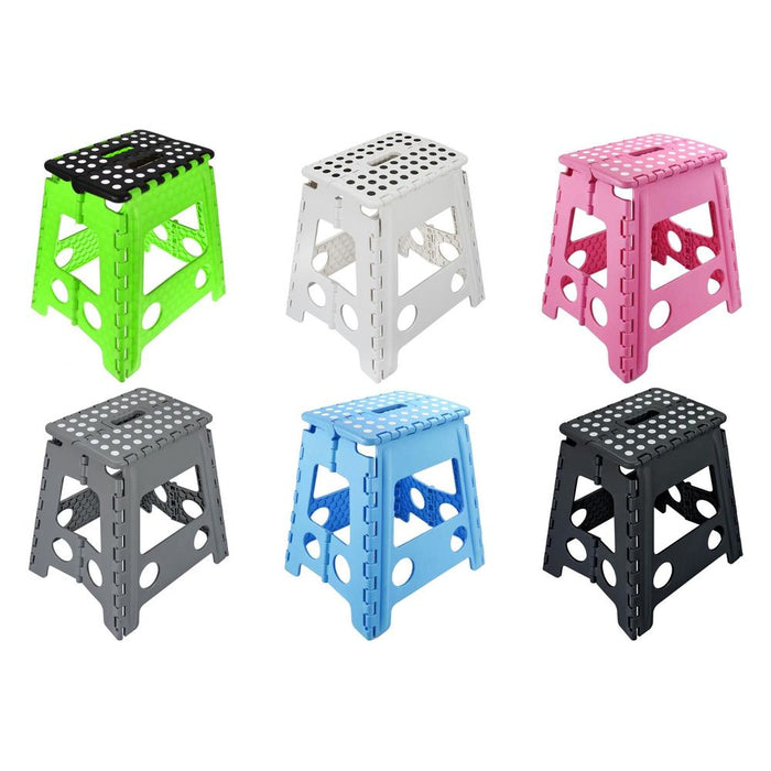 Oh So Handy Large Folding Stool - Reach High with Ease, Maximum Stability, Anti-Slip Feet