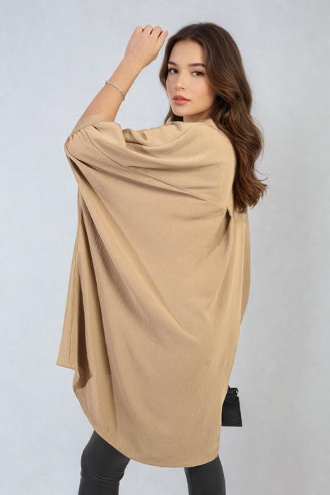 Reign Balloon Sleeve Oversized Top - Versatile Chic & Breezy Comfort!