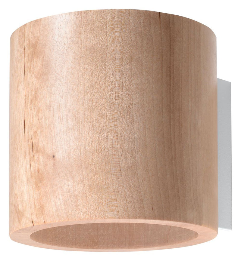 Orbis Wood Natural 1 Light Classic Wall Light