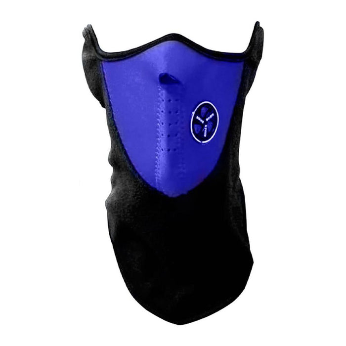 Aquarius Thermal Neoprene Face & Neck Mask - Warm, Breathable, Blue Biker Mask