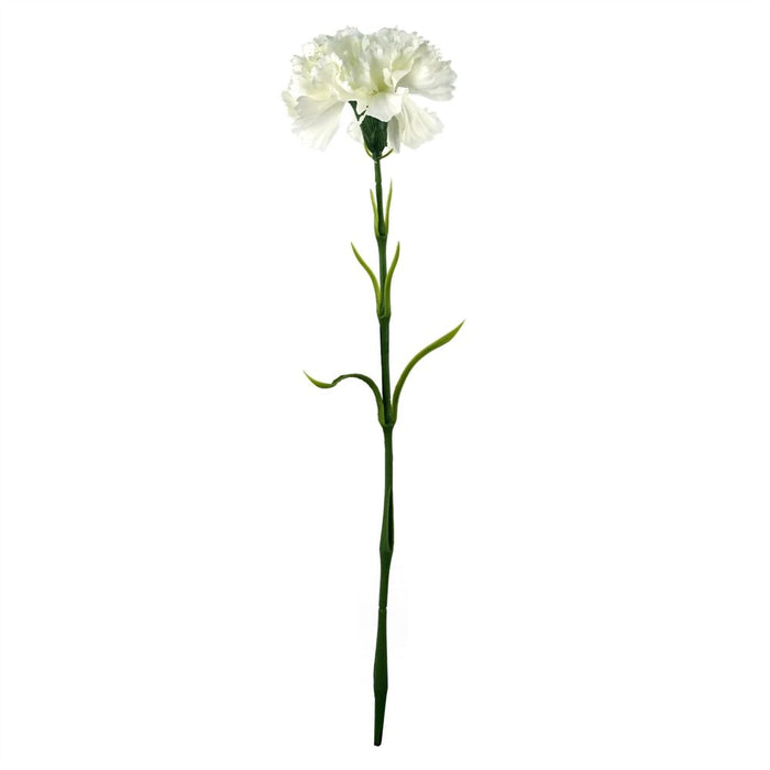 Premium 50cm White Carnation - Artificial Flower"
"High-Quality Single Blooming Carnation - 50cm"
"Artificial Flower: Lifelike 50cm White Carnation"
"Professional Quality 50cm Single White Carnation"
"Luxury 50cm Carnation - Artificial Flower