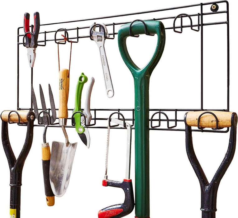 Premium 11 Hook Two-Tier Tool Holder - Organize Your Tools in Style