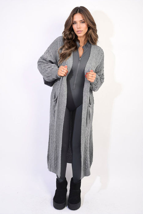 Cozy & Chic Front Open Knitted Cardigan with Pockets