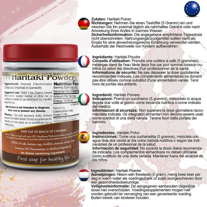 Harad (Haritaki) Powder - Ayurvedic King of Medicines for Optimal Health