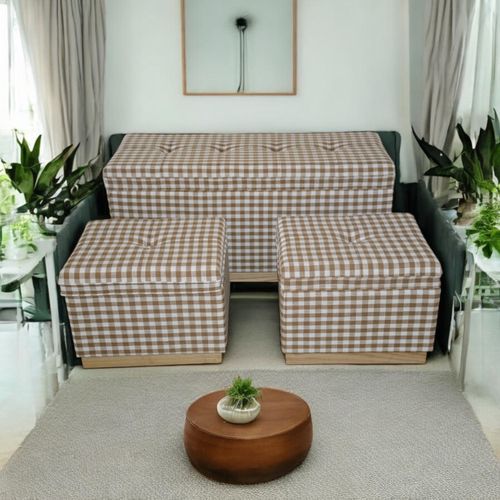 100/46/46CM SET 3 WOODEN STOOLS