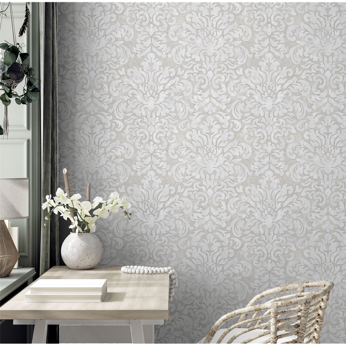 Premium Marinski Damask Soft Gold & Natural Sw12 - High-Quality, Attention to Detail