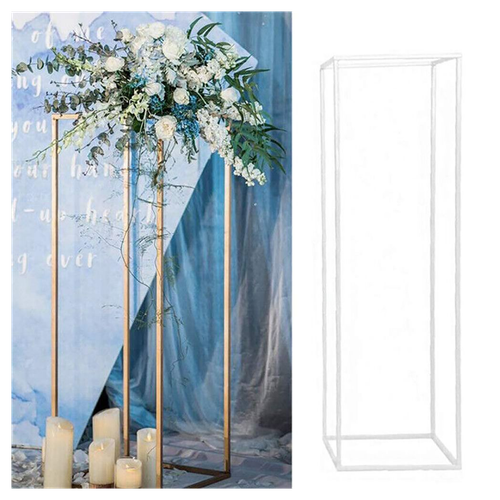 40cm Metal Geometric Stand Flower Vase HolderParty Wedding Centerpieces UK