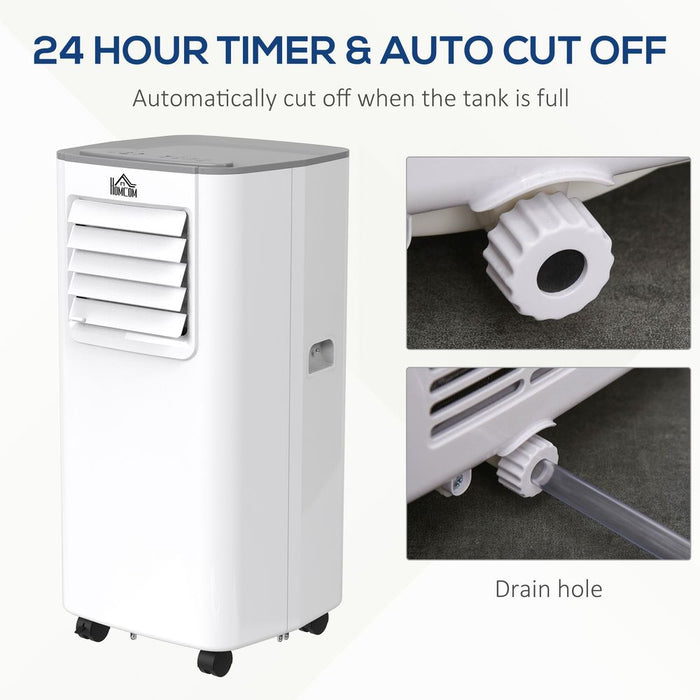 4-in-1 5000BTU Portable Air Conditioner - Cooling, Ventilating, Dehumidifying, Sleep Mode - HOMCOM