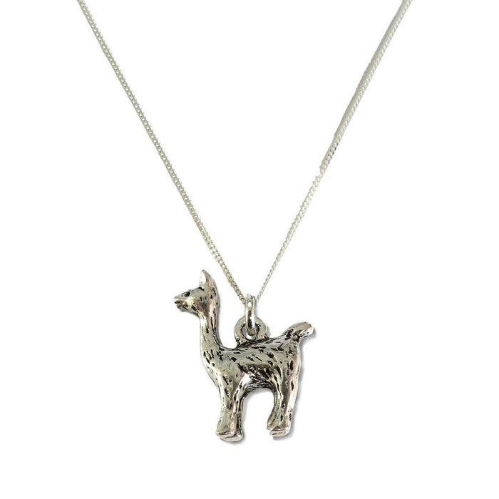 Llama Silver Necklace - Perfect Gift - Sterling Silver Chain - Free Gift Box - Letter Box Friendly