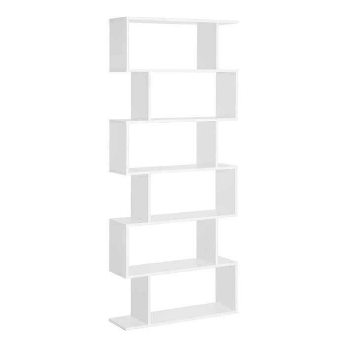 Premium Particle Board 6-Tier White Shelving Unit | High-Quality | Versatile Storage Solution