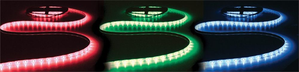 Premium Quality LED Tape Light Kit - 60 Lamps - RGB - Perfect for Decorative & Display Lighting - Easy Installation