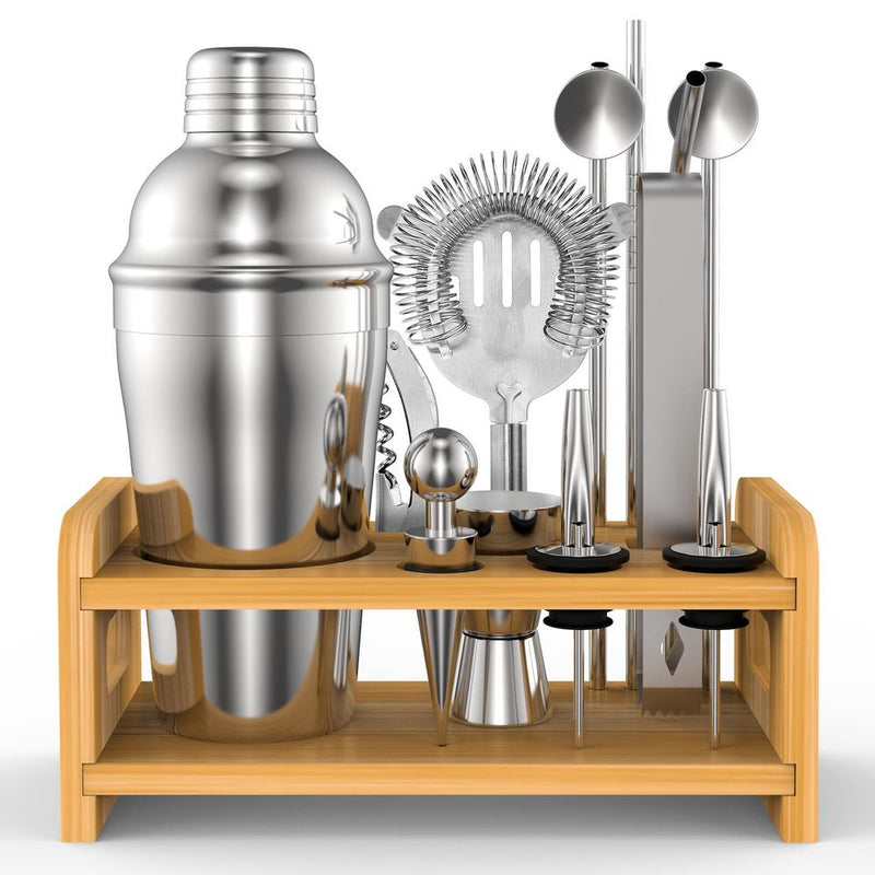 Vinsani 15pcs Cocktail Set Mixology Made Easy For Drink Enthusiasts & Bartenders