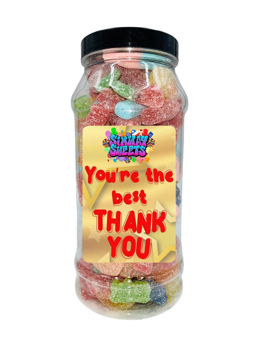 Deluxe Thank You Jar - Fizzy Mix: Irresistible Treats & Gratitude