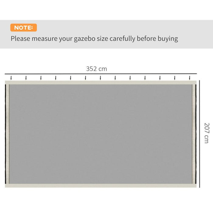 Premium Universal Gazebo Mesh Netting - High-Quality Replacement Screens - Perfect Fit for 10' x 13' Models