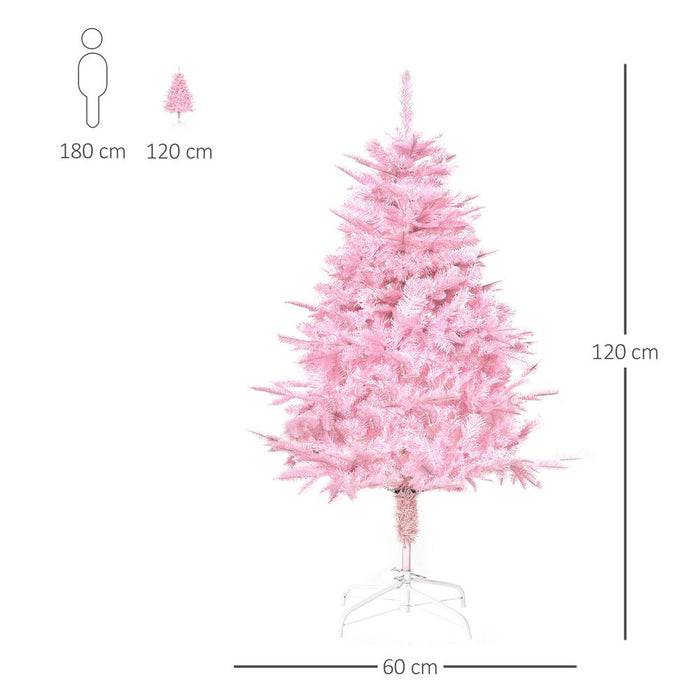 4FT Artificial Christmas Tree Holiday Xmas Automatic Open for Home Party Pink