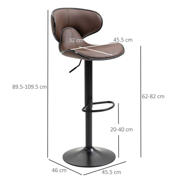 Premium Quality, Set of 2, Steel Frame Barstools with Footrest and Backrest - Perfect for Any Style