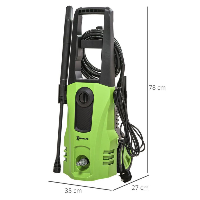 DURHAND High-Performance Power Washer - 1800W, 150 Bar, 510 L/h - Garden, Car