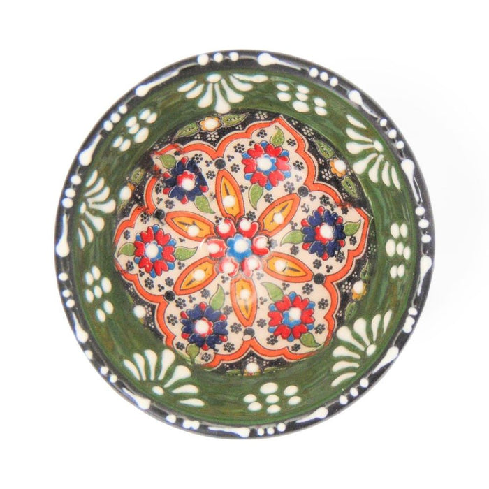 Handmade Ceramic Bowl Mexican Green 8cm