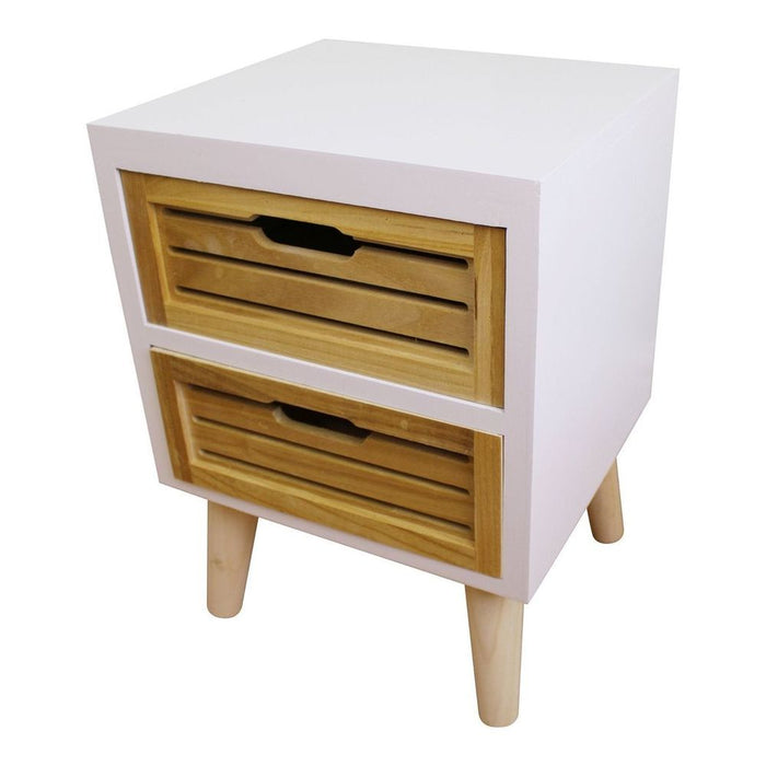 Versatile Compact 2 Drawer Unit | Removable Legs | High-Quality | Multi-Functional Furniture