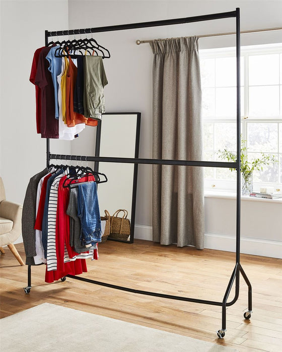 Two tier quality heavy duty Clothes Rail