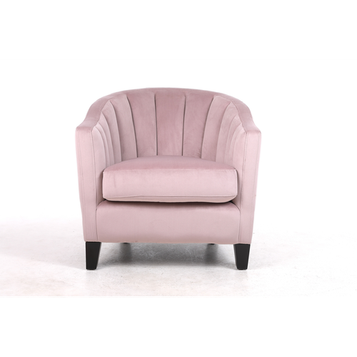 80CM PINK COLOUR VELVET ARMCHAIR