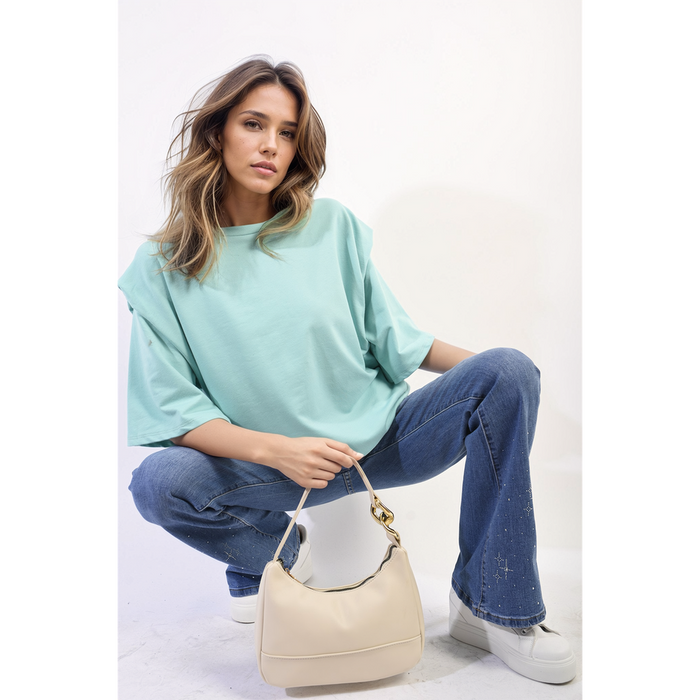 Jeanette Oversized Top - Comfortable and Chic Fashion Statement for Any Occasion!