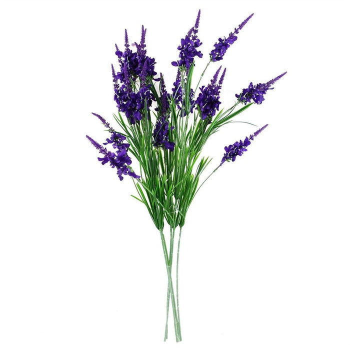 Purple Larkspur Artificial Stem Bundle - Pack of 6 - 80cm Length - Silk Petals - Versatile Decor