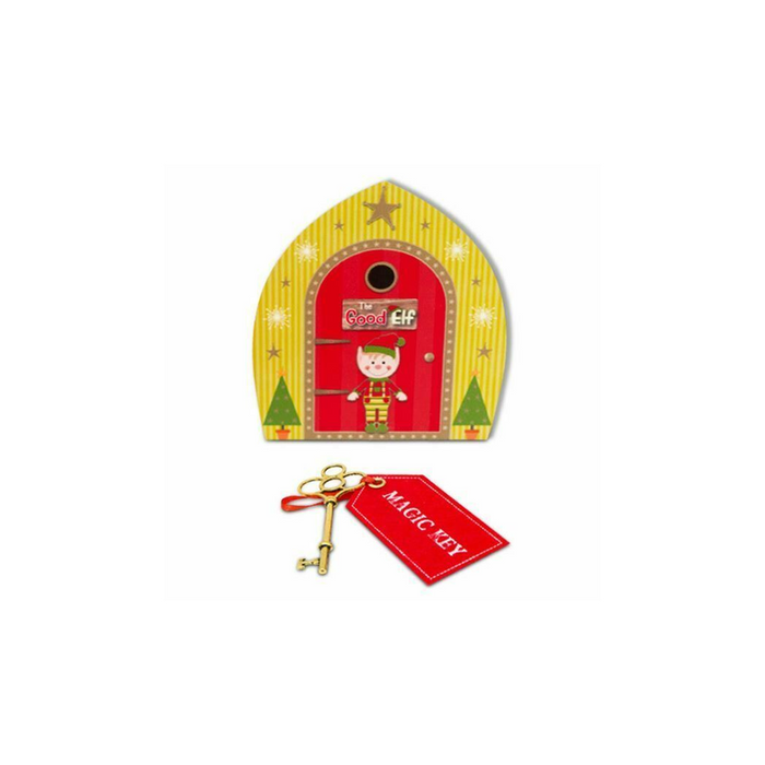 The Good Elf Door & Magic Key: Kid Christmas Shelf Elf Xmas Gift