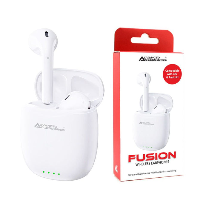 High-Quality AA Fusion Wireless Earphones - White