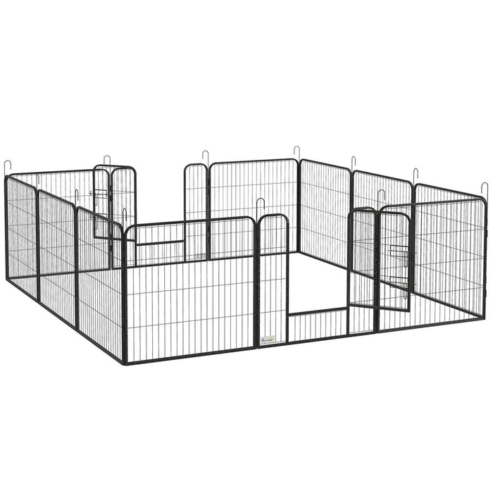 Premium Heavy Duty Puppy Play Pen - 12 Panels, Indoor & Outdoor Use