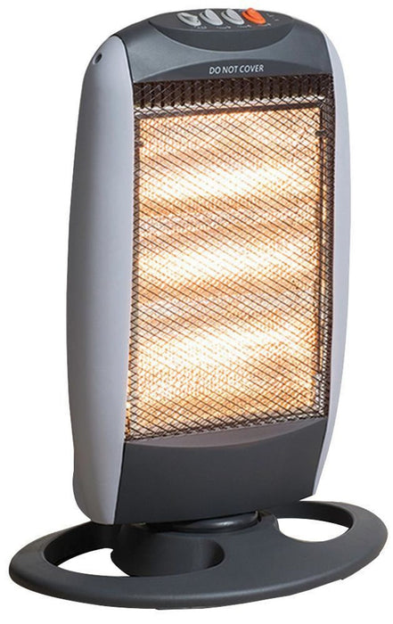 Instantly Warm with Daewoo 1200w Oscillating Halogen Heater - Best Quality Guaranteed!