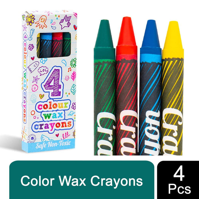 Henbrandt Safe Mini Assorted Colours Children's Wax Crayons