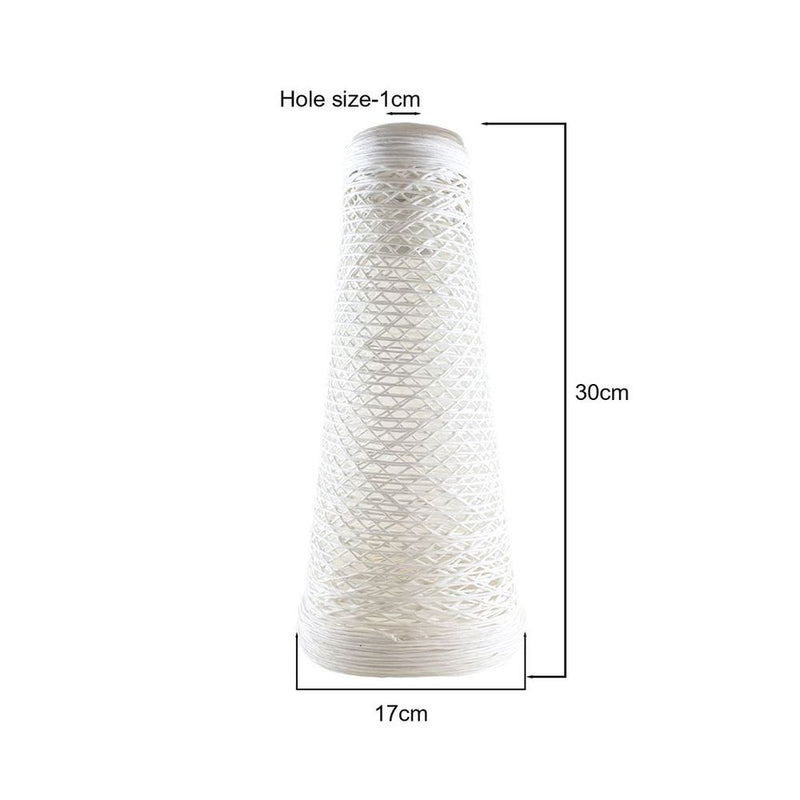Retro Vintage Barrel Cage Design Lampshade Easy Fit E27 Base Rattan Style Lamp Light Shades