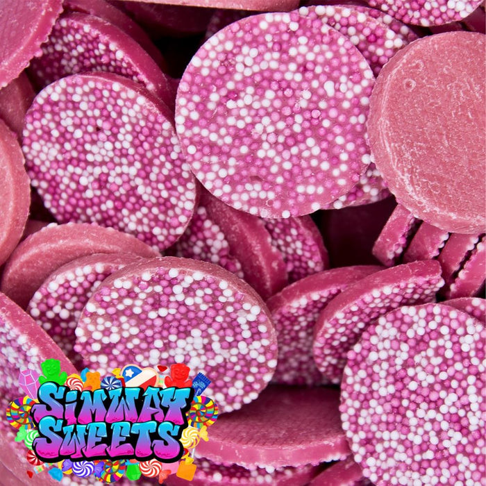 Mega Pink Chocolate Jazzles Snowies Jazzies - Retro Sweets Gift Jar