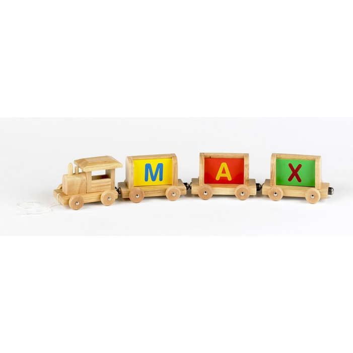 Personalised Name Wooden Alphabet Train Letters