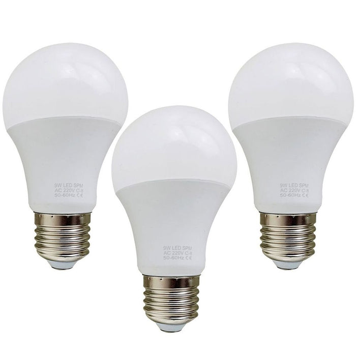 9W E27 Screw LED Light GLS bulbs, Energy Saving Edison  Cool White 6000K non dimmable lights