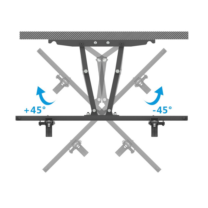 TMDS-204 32"-70" 110Lbs VESA600*400 Full Motion TV Wall Mount Tilt Range 0-15°