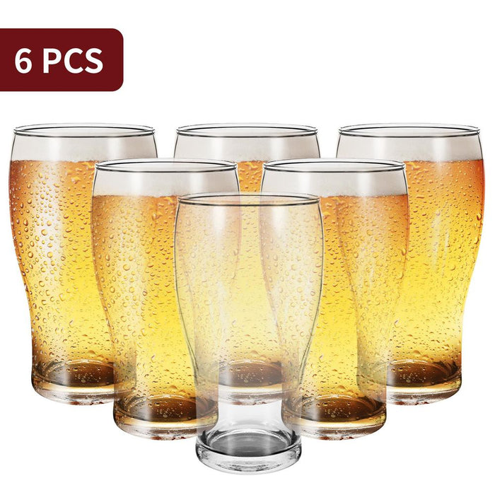 Vinsani Tulip Beer Glasses - Set of 6 - High Quality - Versatile - Timeless Design