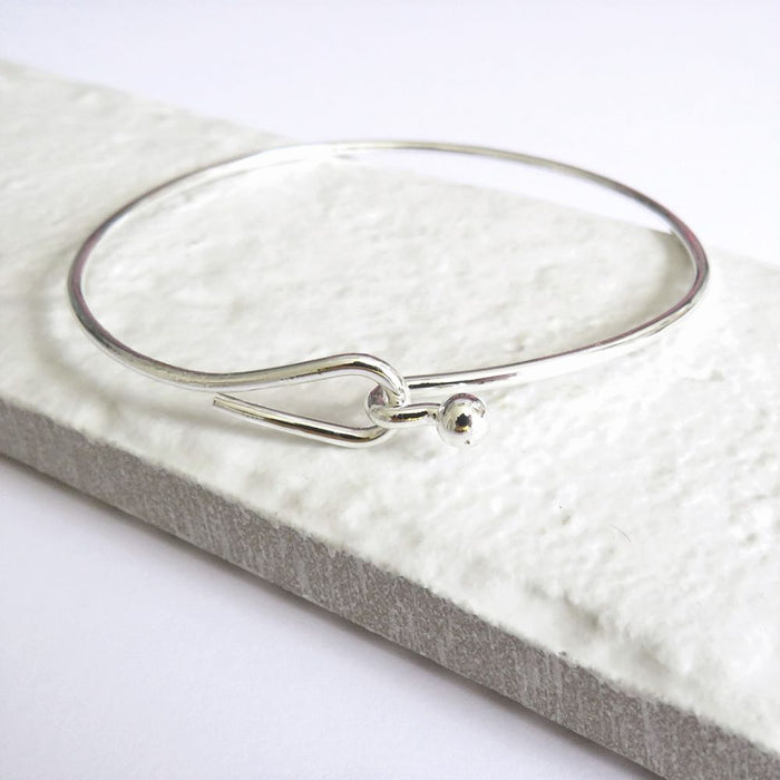 Sterling Silver Hoop Bangle - High Quality, Stylish Design