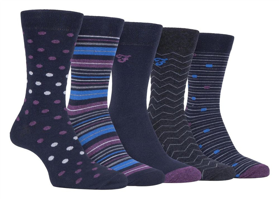 5 Pack Farah Classic Patterned Socks  - FCS273