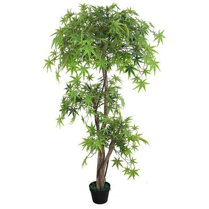 Premium 5ft Artificial Japanese Maple Tree - Stunning Lifelike Foliage, Easy Setup