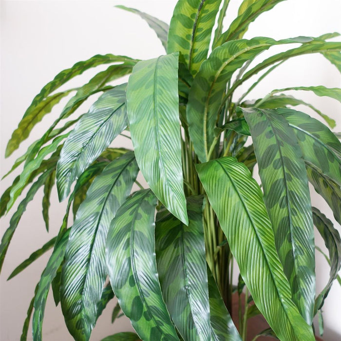 Ultra-Realistic 90cm Variegated Artificial Calathea Plant: Perfect for All Decor Styles!