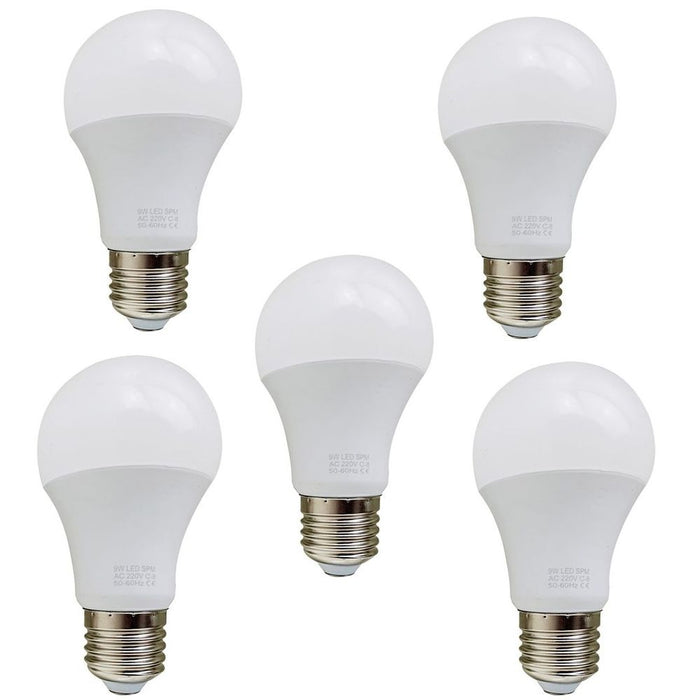 E27 9W Energy Saving Warm White LED Light Bulbs A60 E27 Screw-in non dimmable bulbs