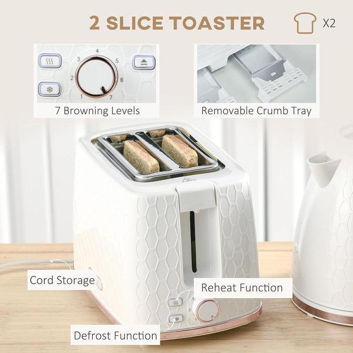 Captivating Product "HOMCOM Kettle & Toaster Set - Stylish, Fast Boil, and High-Quality - Perfect for Any Kitchen!