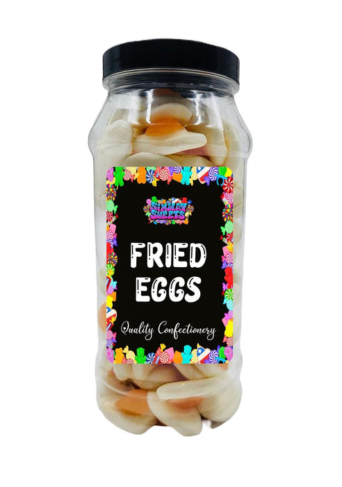 Fried Eggs Foam Gummy - Retro Sweets Jar - Fast Shipping