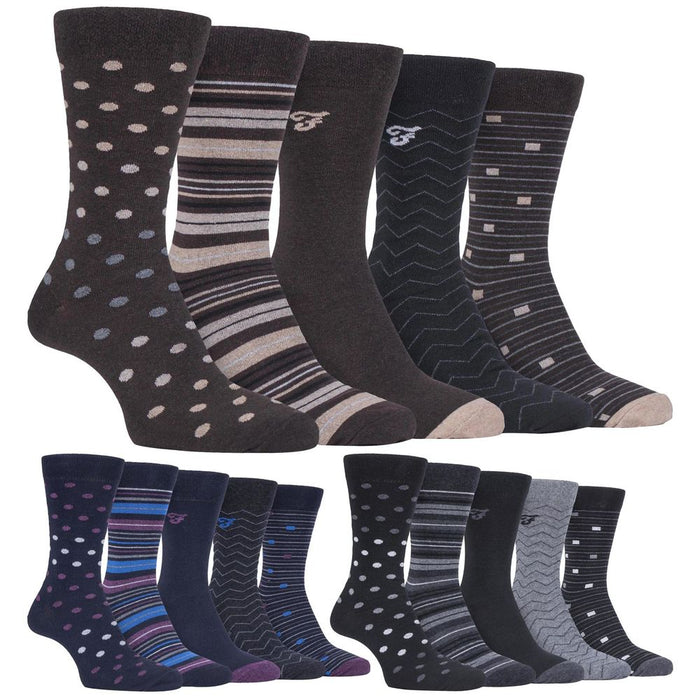 5 Pack Farah Classic Patterned Socks  - FCS273