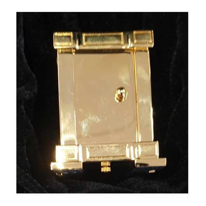 Gold Polished Brass Miniature Clock - French Mantel IMP38 - CLEARANCE