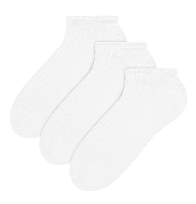 Steven - 3 PACK Mens 100% Cotton Ankle Socks