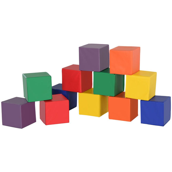 Premium Quality Kids Soft Play Blocks - Safe and Fun Toy for Fine Motor Skills - HOMCOM