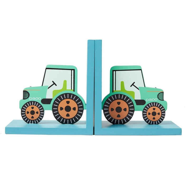 High-Quality Green Tractor Bookends